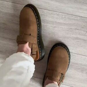 Dr. Martens JORGE II Nubuck Leather SLINGBACK MULES MSRP$170 Wellmade&Versatile